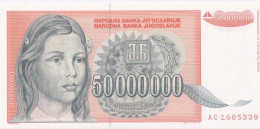 YOUGOSLAVIE - 50 000 000 Dinar 1993 - Yougoslavie