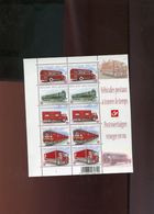 Belgie 2010 F4056/60 Postal Vehicles Truck Bus Tram Velletje Van 10 MNH RR Plaatnummer 6 - 2011-2020