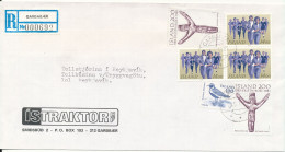 Iceland Registered Domestic Cover Gardabær 25-5-1987 Topic Stamps - Brieven En Documenten