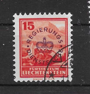 Liechtenstein 1934 Dienstmarke Mi.Nr. 13 Gestempelt - Servizio