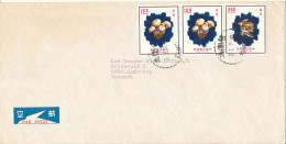 China Cover Sent Air Mail To Denmark 28-11-1974 Topic Stamps - Lettres & Documents