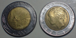 Italia - Italie - Italy - Italien 500 Lire Lit Bimetallica Bi-metallic Bimetallic 1992 VF Moneta Coin - Monnaie - Moneda - 500 Liras