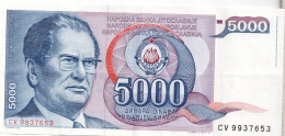 YOUGOSLAVIE - 5 000 Dinar 1985 - Yougoslavie