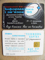 Phonecard Chip Advertising Informatic And Communication '98 K358 840 Units  UKRAINE - Ucrania
