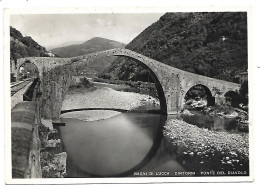 LU086 - BAGNI DI LUCCA - PONTE DEL DIAVOLO - LUCCA - FG VIAGGIATA 1939 - Carrara