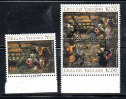 CITTÀ DEL VATICANO VATICAN VATIKAN 1994 NATALE CHRISTMAS NOEL WEIHNACHTEN NAVIDAD SERIE COMPLETA SET USATA USED OBLITERE - Oblitérés