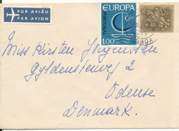 Portugal Cover Sent To Denmark 10-12-1966 ?? - Cartas & Documentos