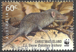 CHRISTMAS ISLAND 2011 QEII 60c WWF-C.I Shrew FU - Christmas Island