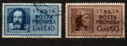 1945 - Italia - Luogotenenza PN 16/17 Posta Pneumatica Senza Fasci    -------- - Afgestempeld