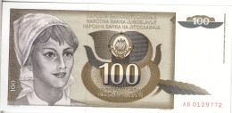 YOUGOSLAVIE - 100 Dinara 1991 UNC - Yougoslavie