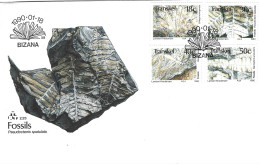 TRANSKEI. N°246-9 Sur Enveloppe 1er Jour De 1990. Fossiles. - Fossils