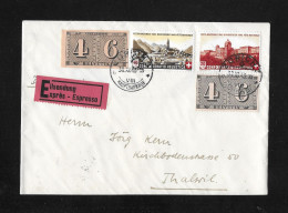 1943 LANDSCHAFTS- UND STADTBILD ► Eilsendung Satzbrief Mit ZuF  ►SBK-B20,B21 / 258, W12, W13 Einzelw.aus Block ►RAR◄ - Storia Postale