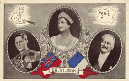 FAMILLE ROYALE - Londres - Paris - La Reine Et Les Autres Membres - Carte Postale Ancienne - Case Reali