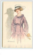 N°3651 - Mauzan - 202-2 - Femme En Rose Chapeau Blanc - Mauzan, L.A.