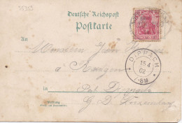 35359# CARTE POSTALE MONUMENT NEY FABERT 1870 1871 Obl METZ BATILLY BAHNPOST ZUG 1100 1902 DIPPACH LUXEMBOURG - Altri & Non Classificati