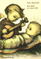 ILLUSTRATION, HUMMEL, NR. 121 A, LUTE PLAYING CHERUB, CHRISTMAS, NEW YEAR, CHILDREN, BABY, SIGNED, POSTCARD - Hummel