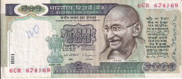 BILLETE DE LA INDIA DE 500 RUPIAS DEL AÑO 1987 -  GHANDI  (BANKNOTE) - Inde