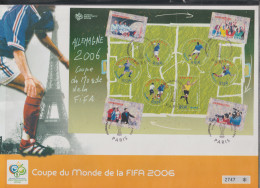 France 2006 FIFA World Cup Football In Germany Souvenir Sheet  Used. Postal Weight Approx 125 Gramms - 2006 – Allemagne