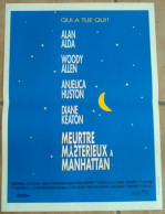 AFFICHE CINEMA FILM MEURTRE MYSTERIEUX A MANHATTAN  + 5 PHOTO EXPLOITATION WOODY ALLEN KEATON 1993 TBE - Affiches & Posters