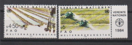 Nations Unies Vienne 1984 39-40 ** Alimentation - Unused Stamps