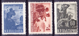 BULGARIA 1949: "Border Control / Contrôle Douanière - Michel-N° 709-711 (PAR AVION) ** MNH - Luchtpost