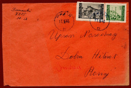 ITALY-SLOVENIA-CROATIA-YUGOSLAVIA, LETTER ISTRIA LITTORALE, PAZIN To ROVIGNO 1946 RARE!!!!!!!!!!!!!! - Marcophilia