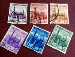EGYPT 1957, Complete SET Of SULTAN HUSSEIN MOSQUE  -  VF - Usados