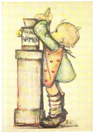 ILLUSTRATION, HUMMEL, NR. 14118, CHILD, GIRL, SIGNED, POSTCARD - Hummel