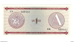 *cuba 1 Peso     1985    Serie A    Fx1   Unc - Cuba