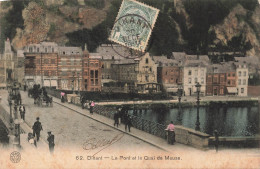 BELGIQUE - Dinant - Le Pont Et Le Quai De Meuse - Coloris éet Animé - Carte Postale Ancienne - Dinant