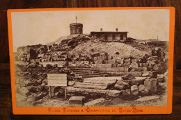 Photo 1880's Ruines Romaines Puy De Dôme (63) Tirage Vintage Print Albumen Albuminé Format Cabinet CDC - Lieux
