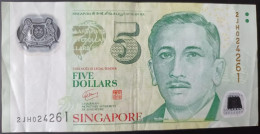 BILLETE DE SINGAPORE DE 5 DOLLARS DEL AÑO 2007 (BANKNOTE) - Singapour