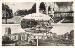 ÉTATS-UNIS - Wisconsin - Middleton - Parish Church - The Central Gardens -Town Centre Middleton - Carte Postale Ancienne - Autres & Non Classés