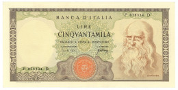 50000 LIRE BANCA D'ITALIA LEONARDO DA VINCI MEDUSA 03/07/1967 SPL - Otros & Sin Clasificación