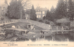 FRANCE - Environs De Flers - Rouvrou - Le Chateau Et L'abreuvoir - Vaches - Carte Postale Ancienne - Andere & Zonder Classificatie