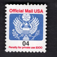 249114908 1991 SCOTT O146 (XX) POSTFRIS MINT NEVER HINGED - EAGLE AND SHIELD OFFICIAL MAIL - Dienstmarken