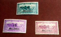 Egypt 1926,complete Surcharged SET Of The Agricultural & Industrial Exhibition 1926, High Value, Sc 115,117, MLH - Nuevos