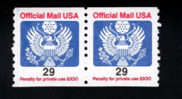 250734425 1991 SCOTT O145 (XX) USA POSTFRIS MINT NEVER HINGED - OFFICIAL MAIL - EAGLE AND SHIELD - Dienstmarken