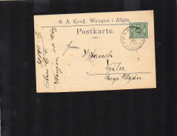 Wuerttemberg Postkarte - Wangen Im Allgäu 18.MAR.96 (1DEAN002) - Storia Postale