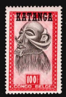 Katanga - 22 - 100F - Valeur Clé - Masque - 1960 - MNH - Katanga