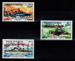 PROMOTION - Wallis & Futuna - YV 210 à 212 N** Luxe Complète , Navires De Guerre FFL Pacifique , Cote 51,50 Euros - Ungebraucht