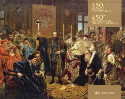 POLAND 2019 POLISH POST OFFICE LIMITED EDITION FOLDER: 450TH ANNIVERSARY OF UNION OF LUBLIN MS LITHUANIA KINGS ROYALS - Storia Postale