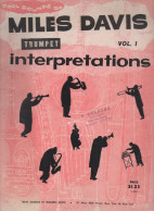(jazz)  Partition MILES DAVIS INTERPRETATIONS VOL 1   (CAT 7002 /04) - Jazz