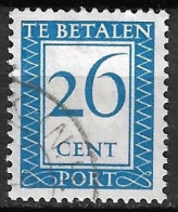 1958 Strafportzegels 26 Cent Gestempeld NVPH P 96 - Impuestos