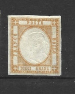 ITALIE  Deux Siciles  Naples -  1861  (*)   Bolaffi N° 56  - Bistre -   Nowmk -  Sans Gomme - Without Gum - Napoli