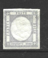 ITALIE  Deux Siciles  Naples -  1861  (*)   Bolaffi N° 58 -  Gris/bleu  -  Nowmk - Napels