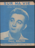 Partition CHARLES AZNAVOUR   Sur Ma Vie   1955  (CAT 7006) - Gesang (solo)