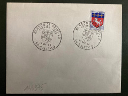 LETTRE TP ST LO 0,20 OBL.17 DEC 66 50 SAINT-LO PREMIER JOUR - 1941-66 Coat Of Arms And Heraldry