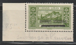 GRAND LIBAN - N°85b ** (1927) VARIETE : Surcharge Renversée . - Neufs