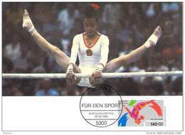 ALLEMAGNE CARTE MAXIMUM NUM.YVERT 1241 SPORT GYMNASTIQUE - Andere & Zonder Classificatie